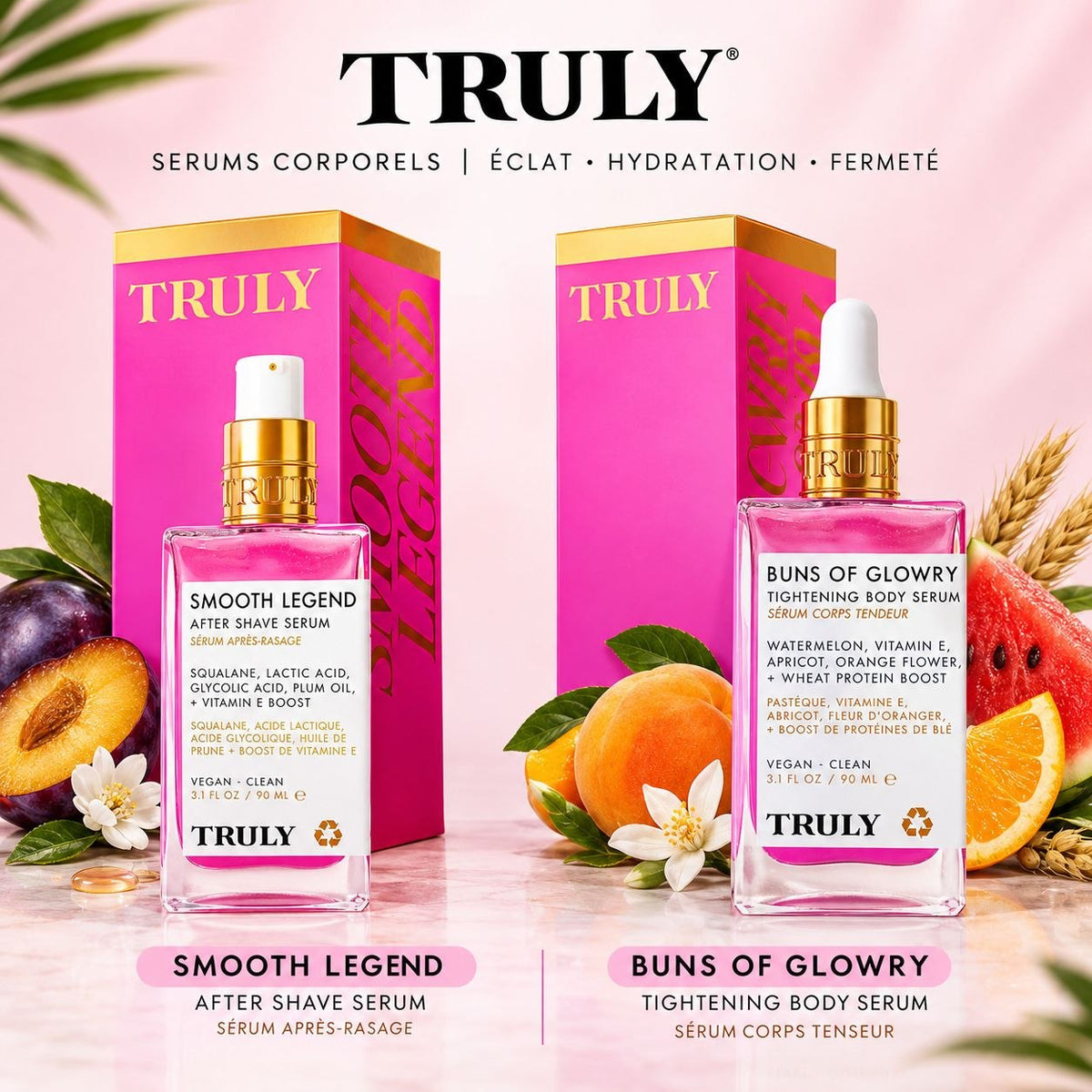 Pack de Sérums TRULY – Smooth Legend + Buns of Glowry