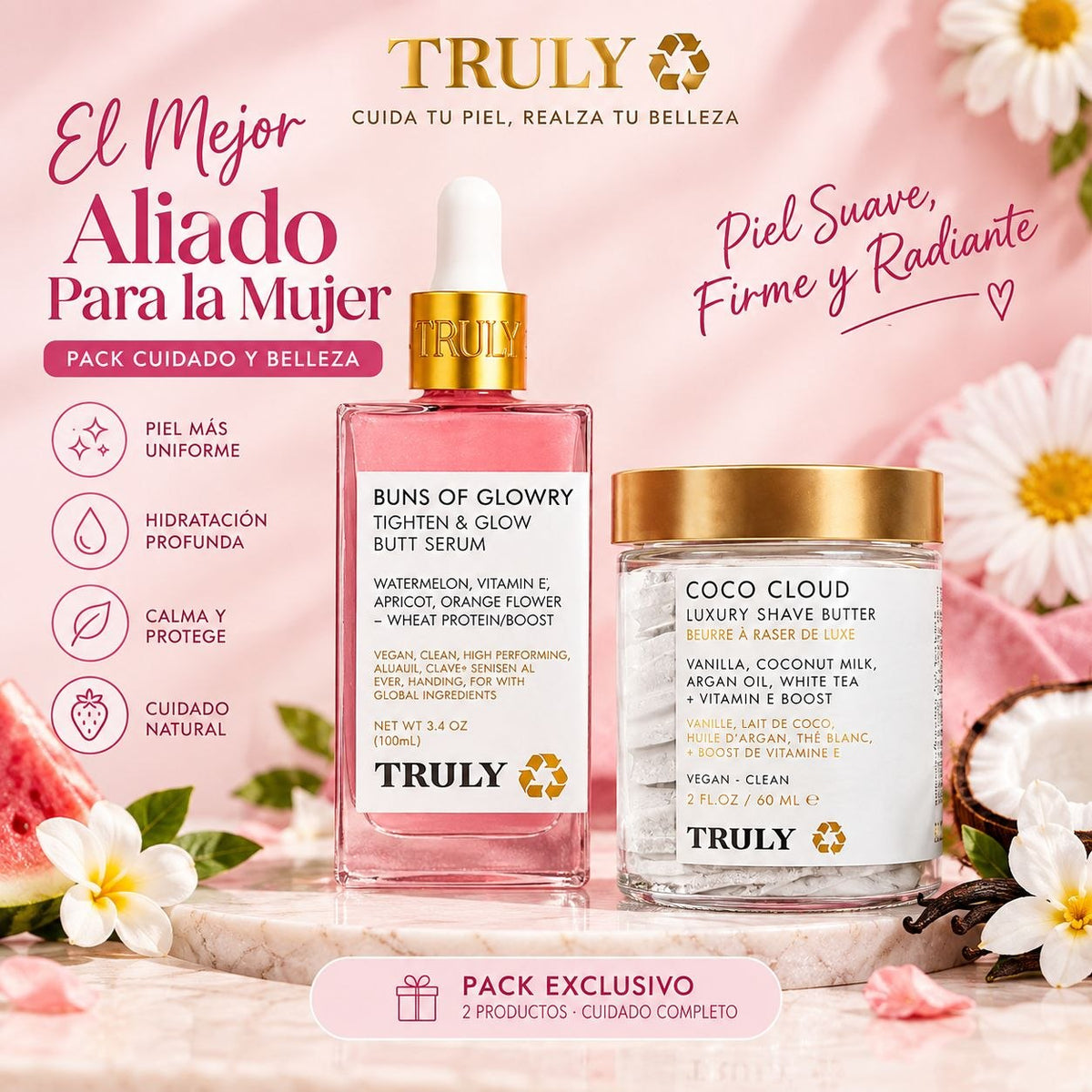 Pack TRULY Glow Femenino – Buns of Glowry + Coco Cloud