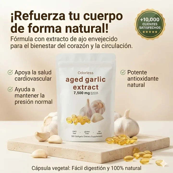 Extracto de Ajo en Capsulas | ¡Refuerza tu cuerpo de forma natural!