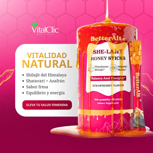 Shilajit en Sobres para Mujer- POTENCIA FEMENINA PARA VIVIR A PLENITUD