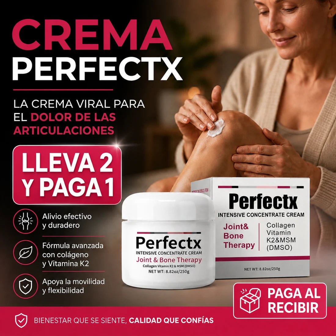 Crema Perfectx con Colageno y Vit K2 para el Dolor Articular