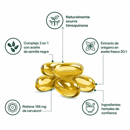 Aceite de Orégano en Cápsulas — Limpieza Total por Dentro