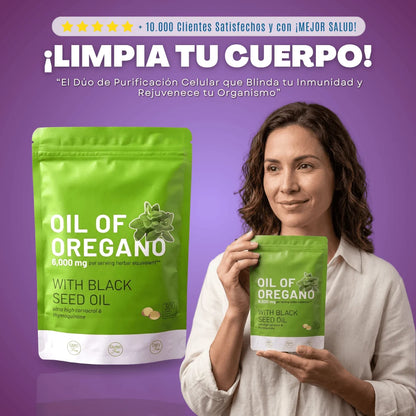Aceite de Orégano en Cápsulas — Limpieza Total por Dentro