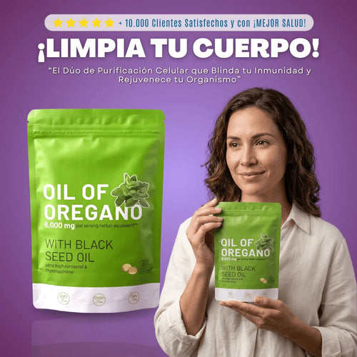 Aceite de Orégano en Cápsulas — Limpieza Total por Dentro