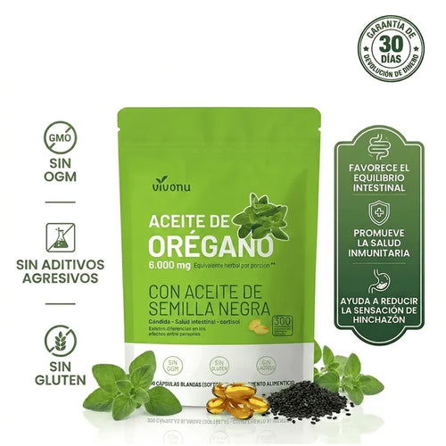 Aceite de Orégano en Cápsulas — Limpieza Total por Dentro