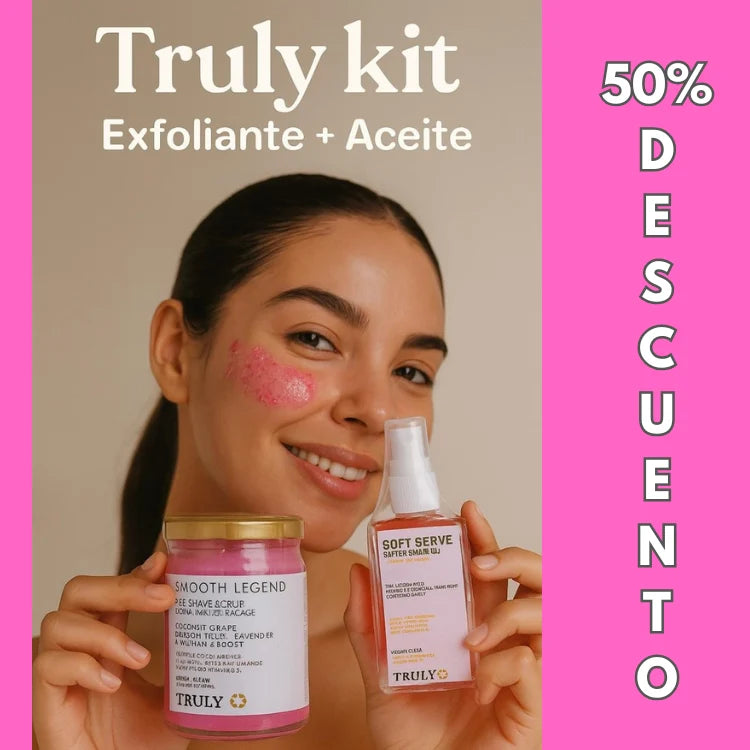 KIT DE TRULY (ACEITE + EXFOLIANTE) - El Aliado Intimo Perfecto de la Mujer 🌸